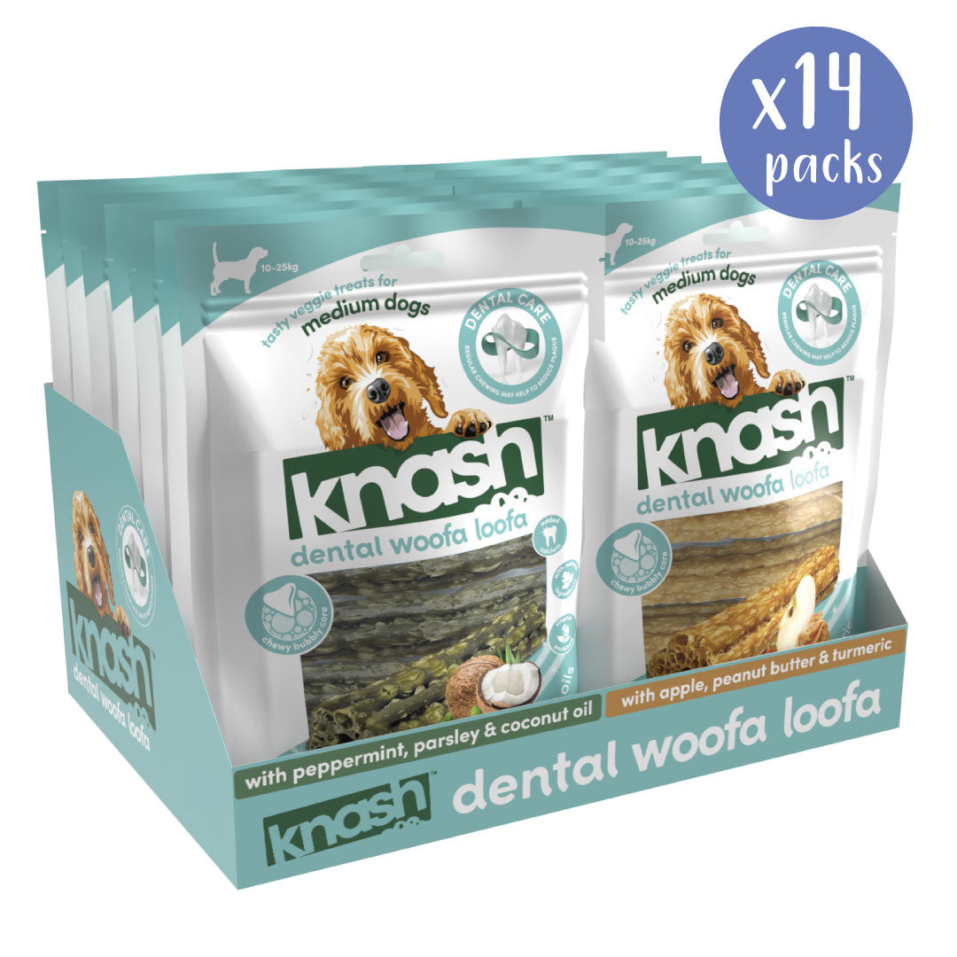 Knash Woofa Loofa - Medium - Box of 14 Packs