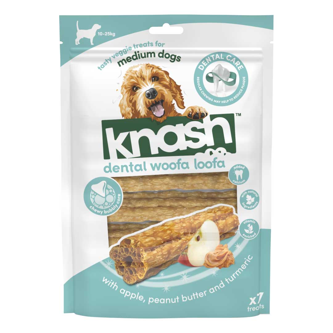 Knash Woofa Loofa - Medium - Apple, Peanut Butter and Turmeric