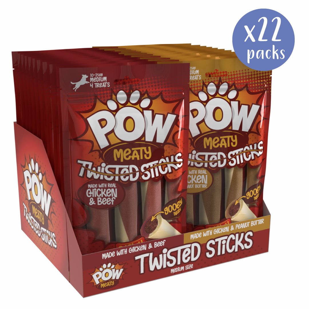 POW Twisted Sticks - Box of 22 Packs