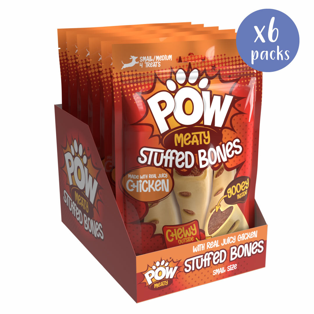 POW Stuffed Bones Small - Box of 6 Packs