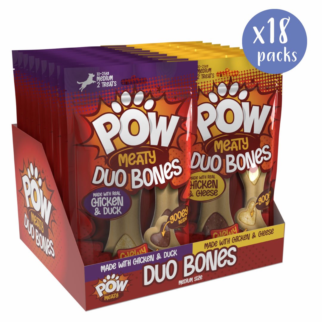 POW Duo Filled Bones - Box of 18 Packs